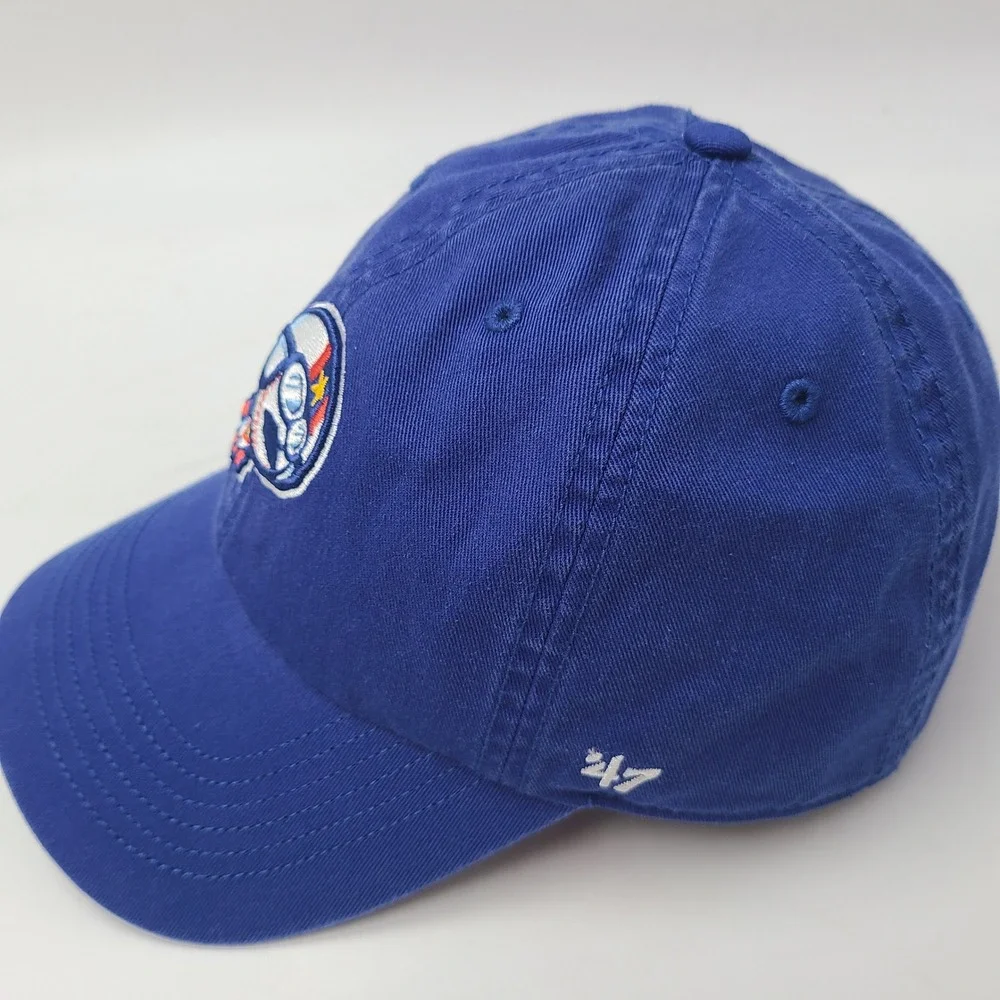 Kannapolis Cannon Ballers Hat Fitted M 47 Brand Franchise Blue MiLB Baseball Men